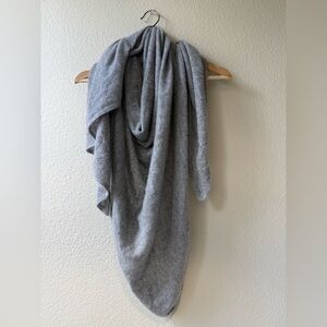Cozy Gray Knit Scarf